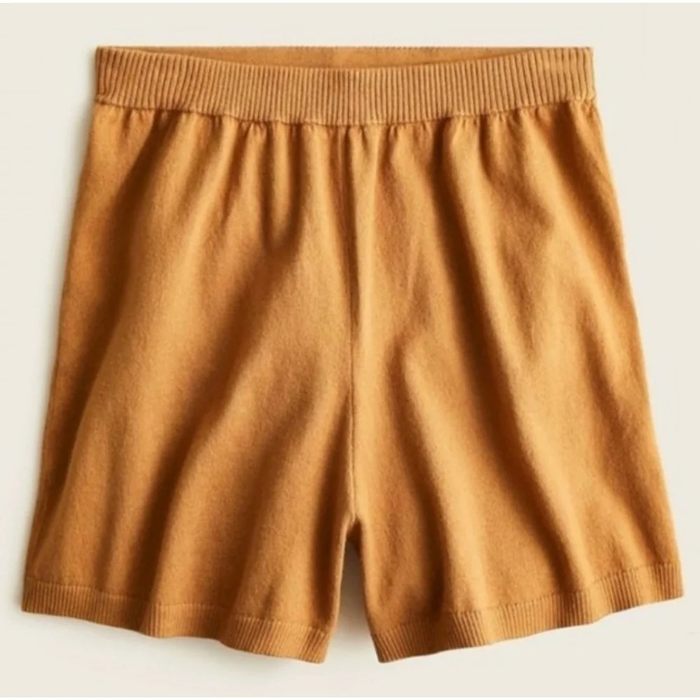 11 J.Crew High-waisted cotton-cashmere sweater short